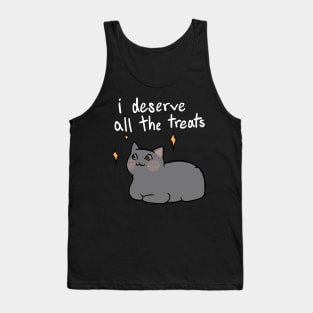 Give Me Treats (white text) Tank Top